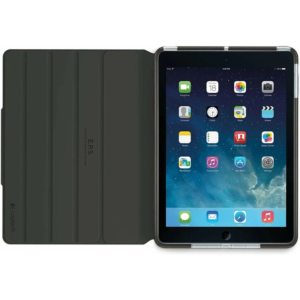 Logitech Big Bang Folding Impact Protective Folio Case for iPad Air - Graphite